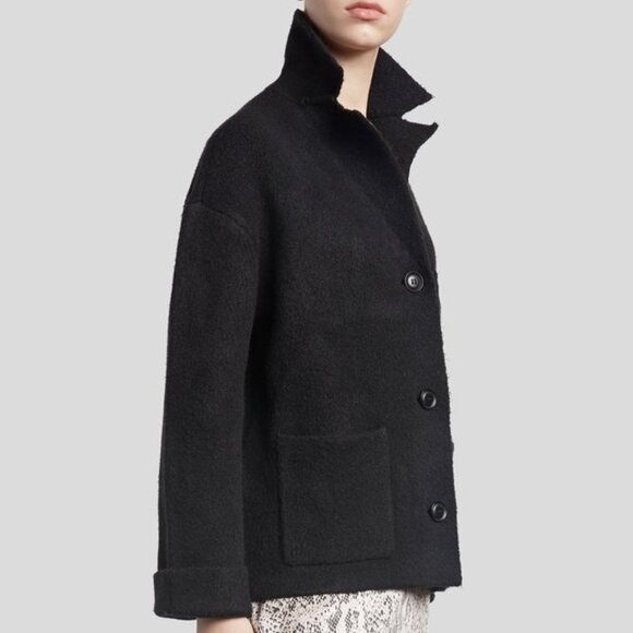 ATM - Large Oversize - Novelty Blend Sweater Jacket (Coatigan) in Black - Picture 2 of 13